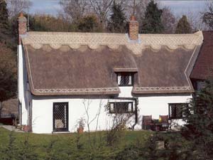 Thatched Re-ridge In Long Straw