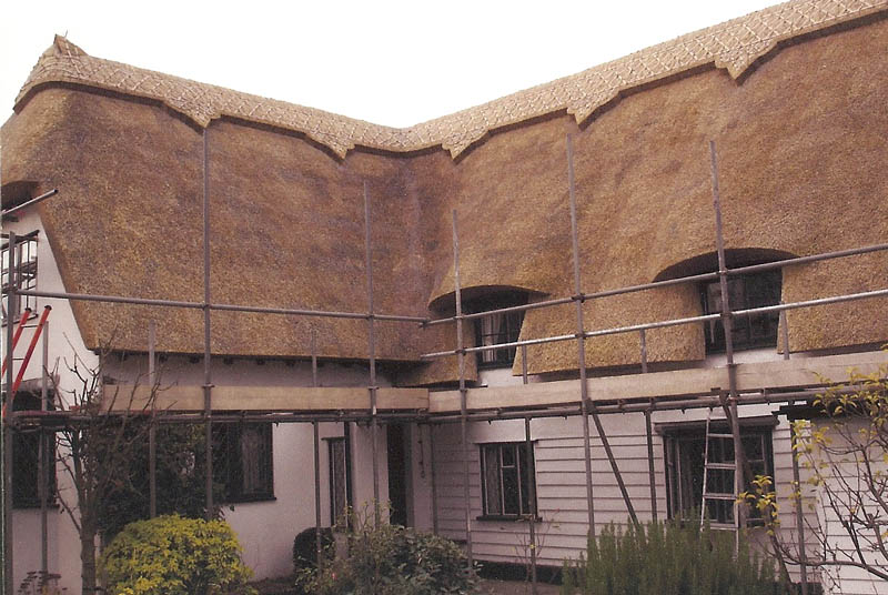 Wheat reed thatch cottage