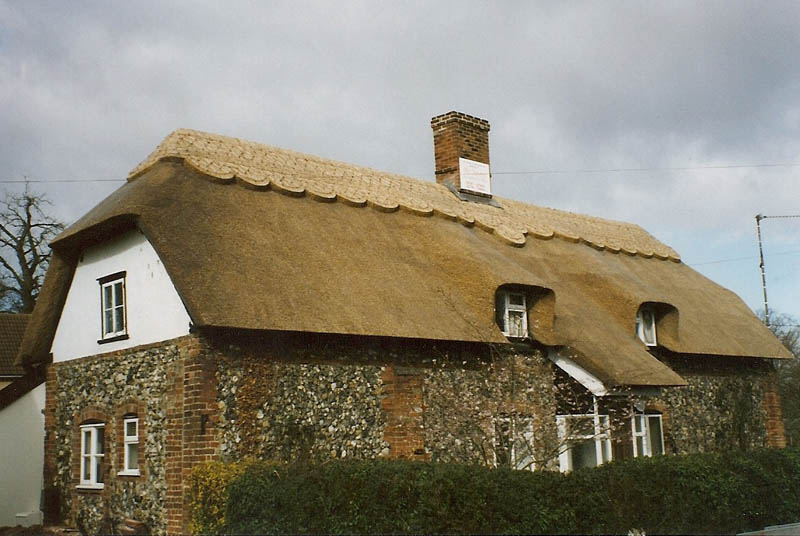 Water reed thatched roof